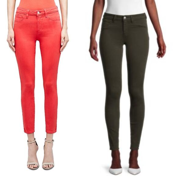 NWOT L’AGENCE Skinny Jeans Marguerite High Rise & Margot Cropped Bundle Sz 25 - Picture 1 of 11
